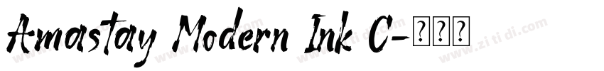 Amastay Modern Ink C字体转换